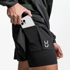 Oferta de Shorts masculinos de ginástica elástica por R$57,81 em AliExpress