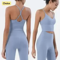 Oferta de Conjuntos de roupas esportivas de duas peças para mulheres por R$95,88 em AliExpress