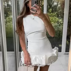 Oferta de Mini vestido sem costas sem mangas para mulheres por R$92,27 em AliExpress