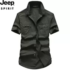 Oferta de JEEP SPIRIT-Camisa masculina de manga curta por R$163,98 em AliExpress