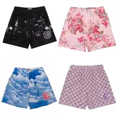 Oferta de Edalson-shorts estampados florais clássicos para homens por R$10,44 em AliExpress