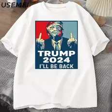 Oferta de Engraçado Donald Trump Pattern T-shirt por R$25,53 em AliExpress