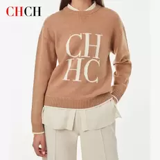 Oferta de CHCH-Pulôver quente clássico feminino por R$139 em AliExpress