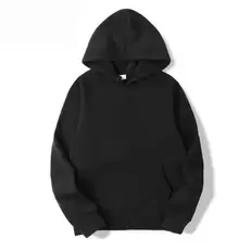 Oferta de 2025 moda casual moletom com capuz básico pulôveres moletom solto topo feminino cor sólida hoodies oversize masculino preto moletom topos por R$70,7 em AliExpress