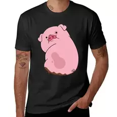 Oferta de T-shirt extragrande dos homens Waddles por R$59,83 em AliExpress