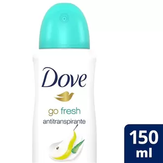 Oferta de Desodorante Antitranspirante Aerossol Pera e Aloe Vera Go Fresh Dove 150Ml por R$16,98 em Almeida Mercados