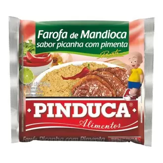 Oferta de Farofa de Mandioca Pinduca Picanha com Pimenta Embalagem 250G por R$3,99 em Almeida Mercados