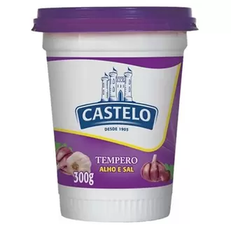 Oferta de Tempero Castelo Alho e Sal Copo 300G por R$2,29 em Almeida Mercados