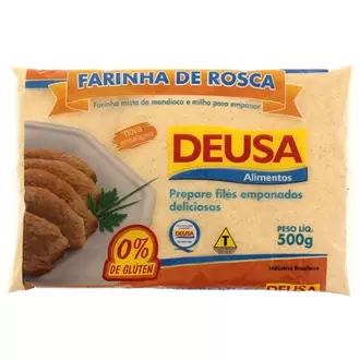 Oferta de Farinha de Rosca Deusa sem Glúten Pacote 500G por R$8,99 em Almeida Mercados