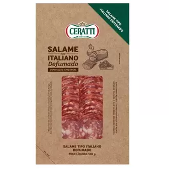 Oferta de Salame Italiano Defumado Fatiado Ceratti 100g por R$12,99 em Almeida Mercados