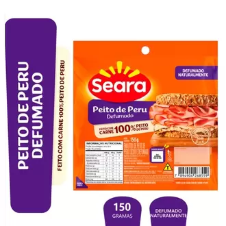 Oferta de Peito de Peru Fatiado Seara 150g por R$9,99 em Almeida Mercados