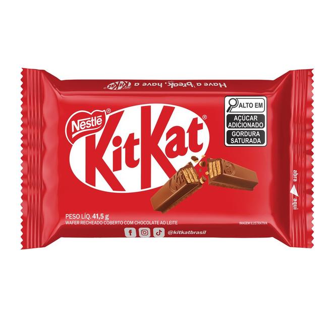 Oferta de Chocolate KITKAT 4 Fingers ao Leite 41,5g NESTLÉ por R$2,79 em Angeloni