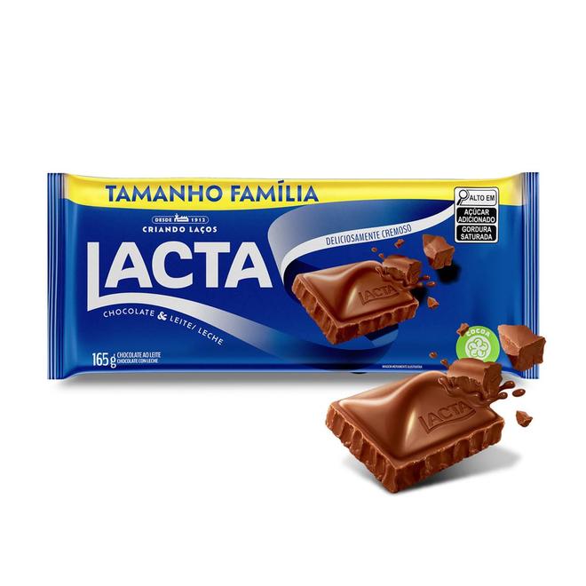 Oferta de Chocolate LACTA Ao Leite 165g por R$6,9 em Angeloni