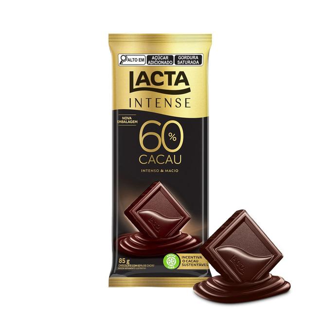 Oferta de Chocolate LACTA Intense Amargo 60% Cacau Original 85g por R$6,87 em Angeloni