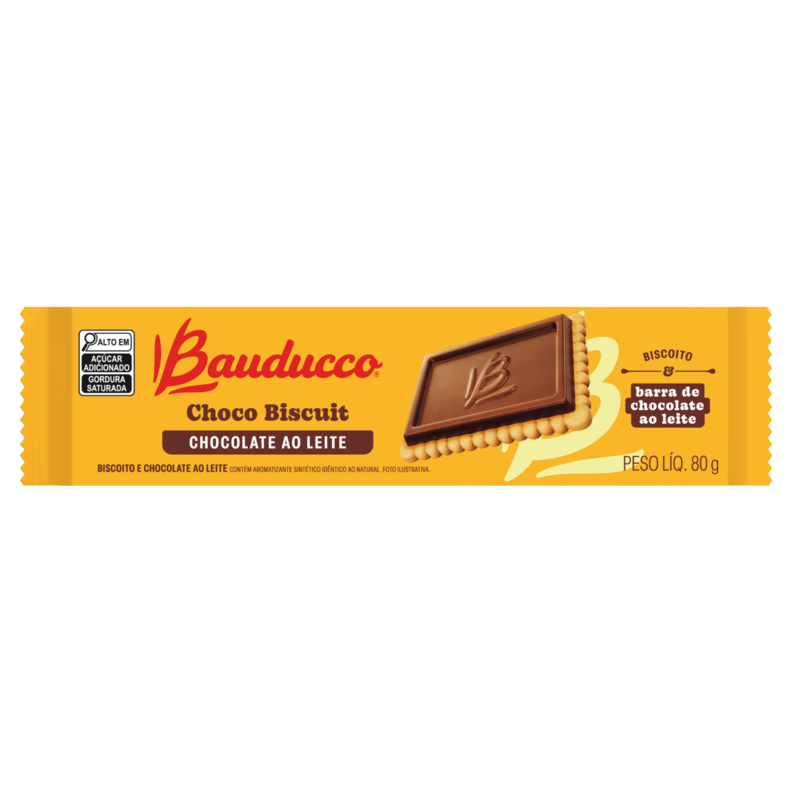 Oferta de Biscoito BAUDUCCO Choco Biscuit Ao Leite 80g por R$5,49 em Angeloni
