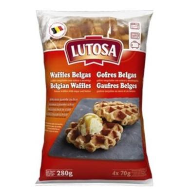 Oferta de Waffles Lutosa Belga Congelado 280g por R$14,99 em Angeloni