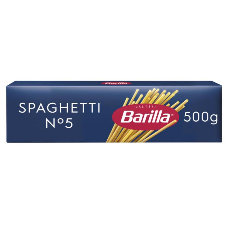 Oferta de Macarrão Spaghetti n5 Grano Duro BARILLA 500g por R$8,99 em Angeloni