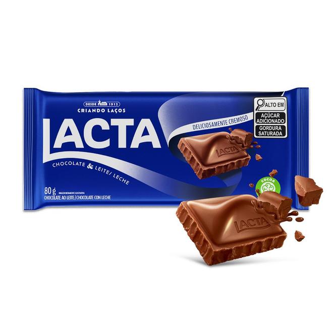 Oferta de Chocolate LACTA Ao Leite 80g por R$5,89 em Angeloni