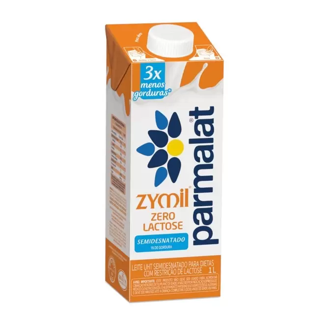 Oferta de Leite Parmalat Zymil Semi Desnatado Zero Lactose 1l por R$5,49 em Angeloni