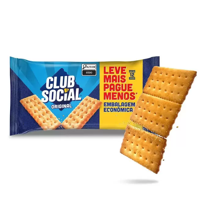 Oferta de Biscoito Salgado CLUB SOCIAL original embalagem econômica 288g por R$8,49 em Angeloni