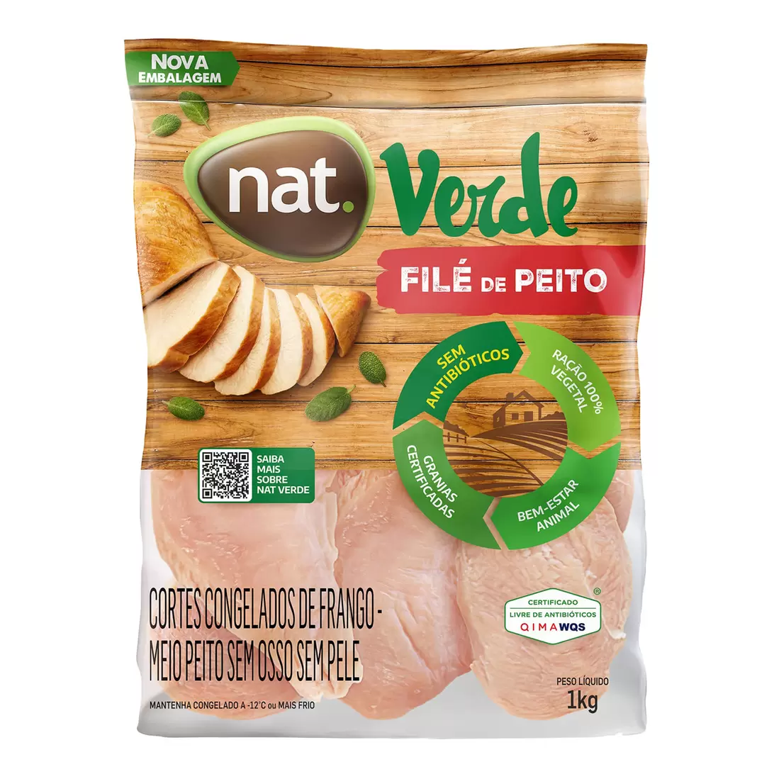 Oferta de Filé de Peito de Frango NAT Verde Congelado IQF 1kg por R$24,99 em Angeloni