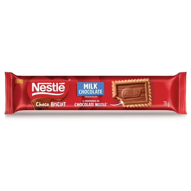 Oferta de Biscoito NESTLÉ Chocobiscuit Milk Chocolate ao Leite 78g por R$5,09 em Angeloni