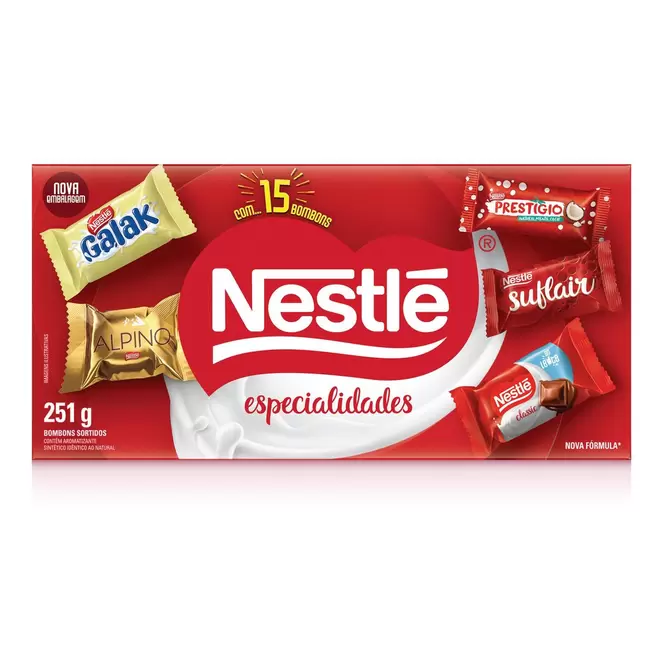 Oferta de Bombom NESTLÉ Especialidades Caixa 251g por R$13,59 em Angeloni