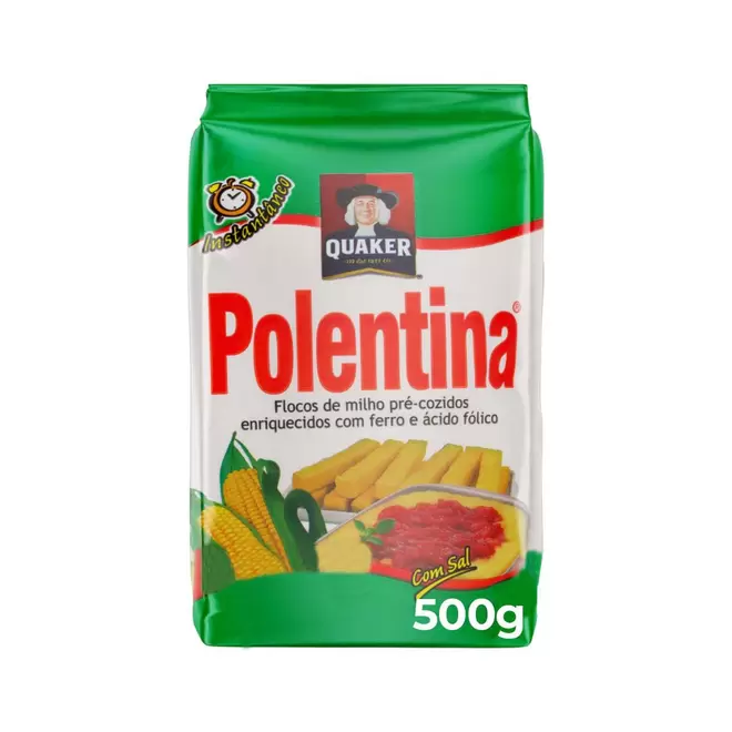 Oferta de Flocos De Milho Pré-Cozido QUAKER Polentina 500G por R$5,45 em Angeloni