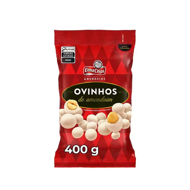 Oferta de Ovinhos ELMA CHIPS Amendoim 400g Embalagem Econômica por R$16,99 em Angeloni