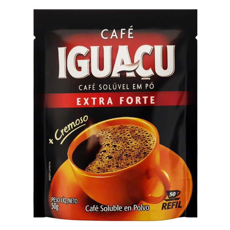 Oferta de Café Iguaçu Solúvel Extra Forte Sachê 50g por R$3,99 em Arena Atacado