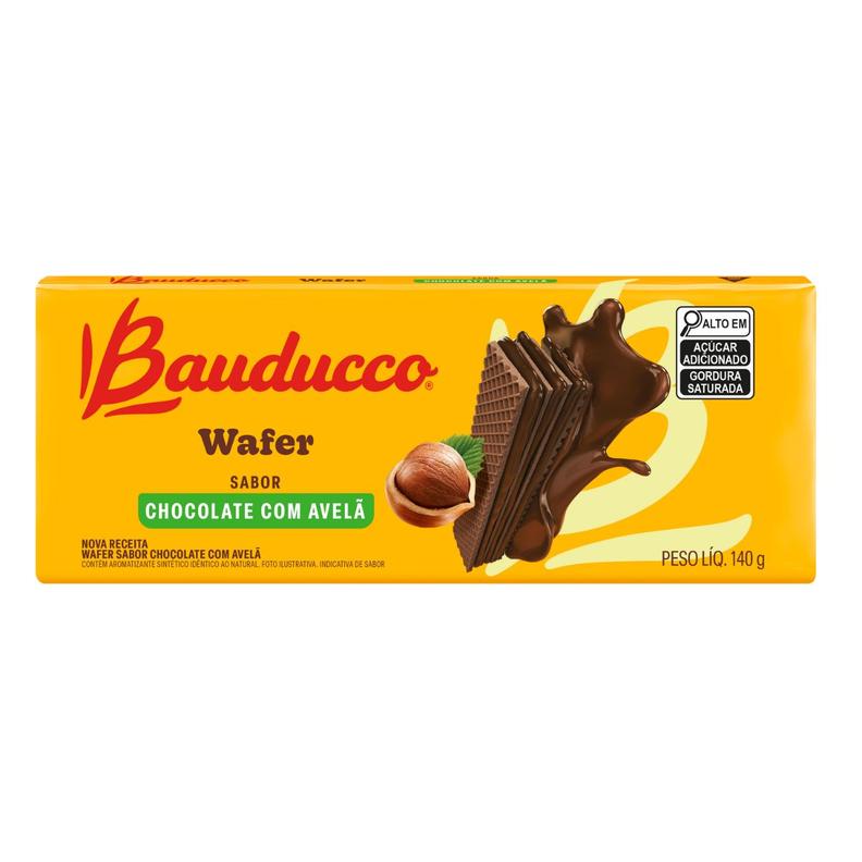 Oferta de Biscoito Wafer Bauducco Chocolate C/ Avelã 140g por R$3,19 em Arena Atacado