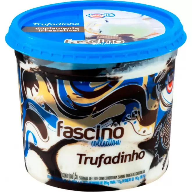 Oferta de Sorvete Jundiá Fascino Collection Trufadinho - 1,5l por R$32,9 em Arena Atacado