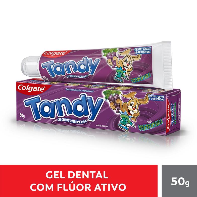 Oferta de Gel Dental Colgate Tandy Uva 50g por R$6,69 em Arena Atacado