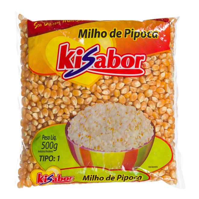 Oferta de Milho De Pipoca Kisabor 500g por R$3,99 em Arena Atacado