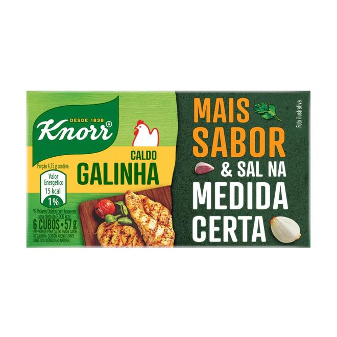 Oferta de Caldo Knorr Tablete Galinha C/ 6 Unid. 57g por R$2,19 em Arena Atacado