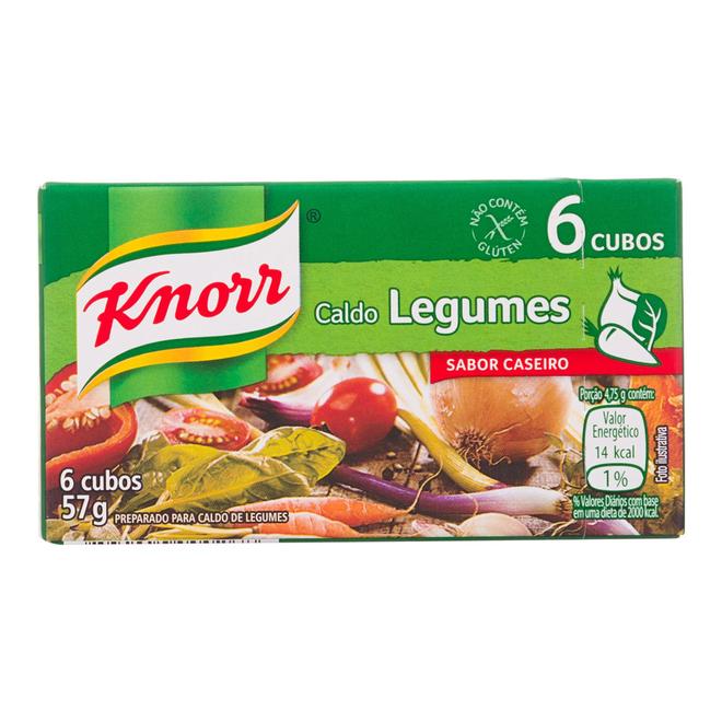 Oferta de Caldo Knorr Tablete Legumes C/ 6 Unid. 57g por R$2,19 em Arena Atacado