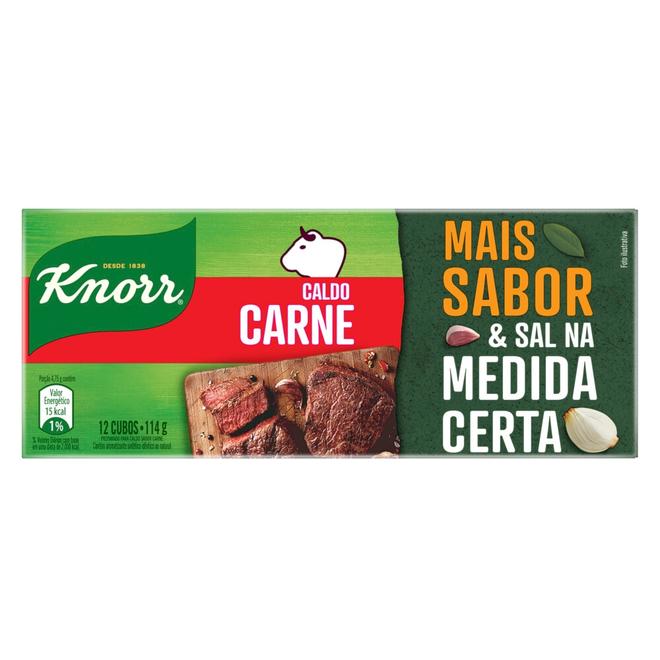 Oferta de Caldo Knorr Tablete Carne C/ 12 Unid. 114g por R$3,99 em Arena Atacado