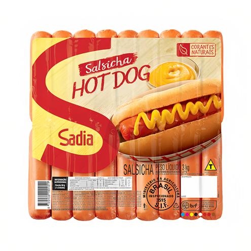 Oferta de Salsicha Hot Dog Sadia Pacote 3kg por R$28,5 em Arena Atacado