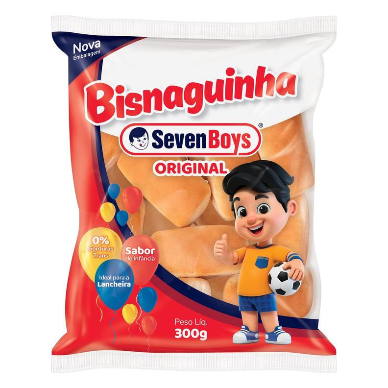 Oferta de Pão Bisnaguinha Original Seven Boys Pacote 300g por R$6,99 em Arena Atacado