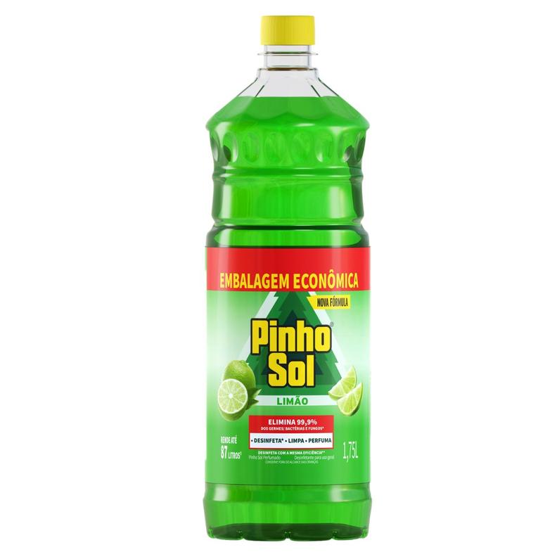 Oferta de Desinfetante Pinho Sol Limão Embalagem Econômica - 1,75l por R$15,99 em Arena Atacado
