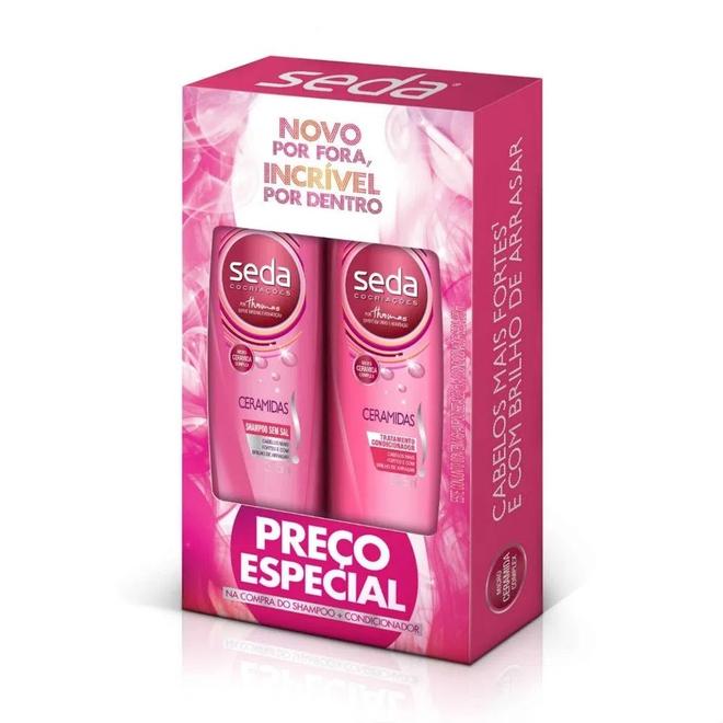 Oferta de Kit Shampoo + Condicionador 325ml Seda Cocriações Ceramidas Preço Especial por R$16,49 em Arena Atacado