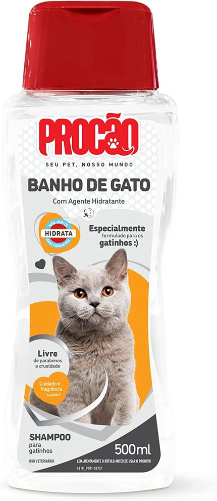 Oferta de Shampoo Para Gato Procão Banho De Gato 500ml por R$15,99 em Arena Atacado