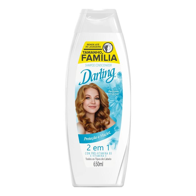 Oferta de Shampoo Darling 2 Em 1 Tamanho Família 650ml por R$12,09 em Arena Atacado