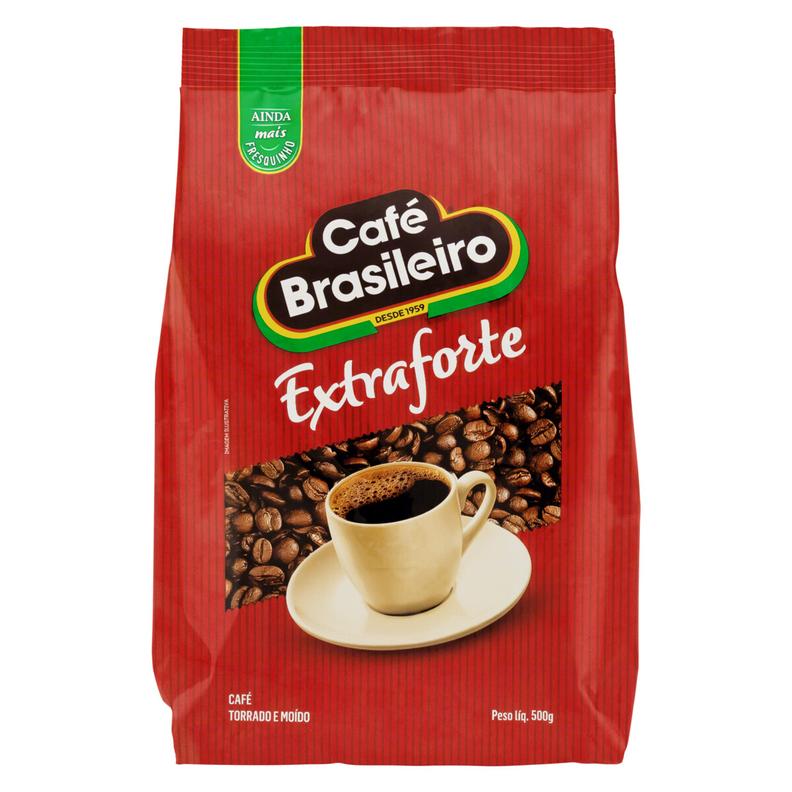 Oferta de Café Brasileiro Extra Forte Pouch 500g por R$14,49 em Arena Atacado