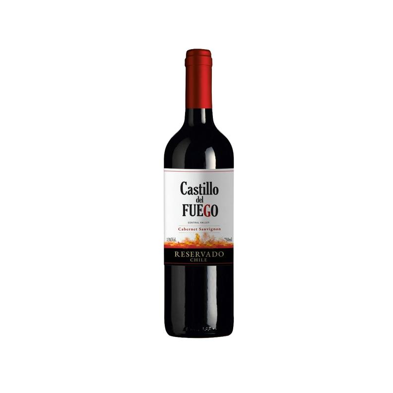 Oferta de Vinho Chileno Castillo Del Fuego Reservado Cabernet Sauvignon 750ml por R$27,9 em Arena Atacado