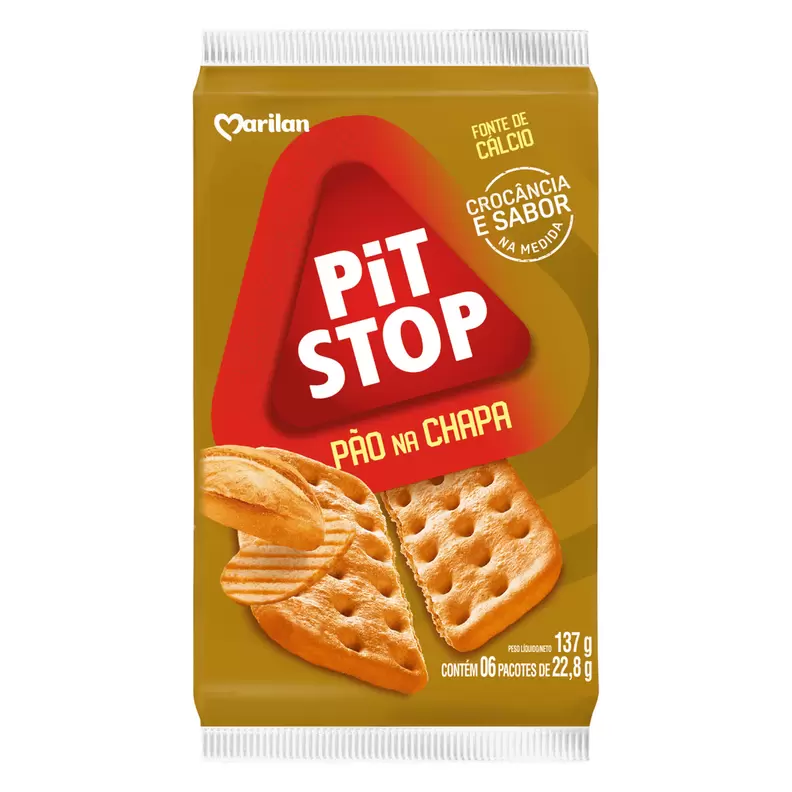 Oferta de Biscoito Salgado Pit Stop Marilan Pão Na Chapa Pacote 137g por R$3,99 em Arena Atacado