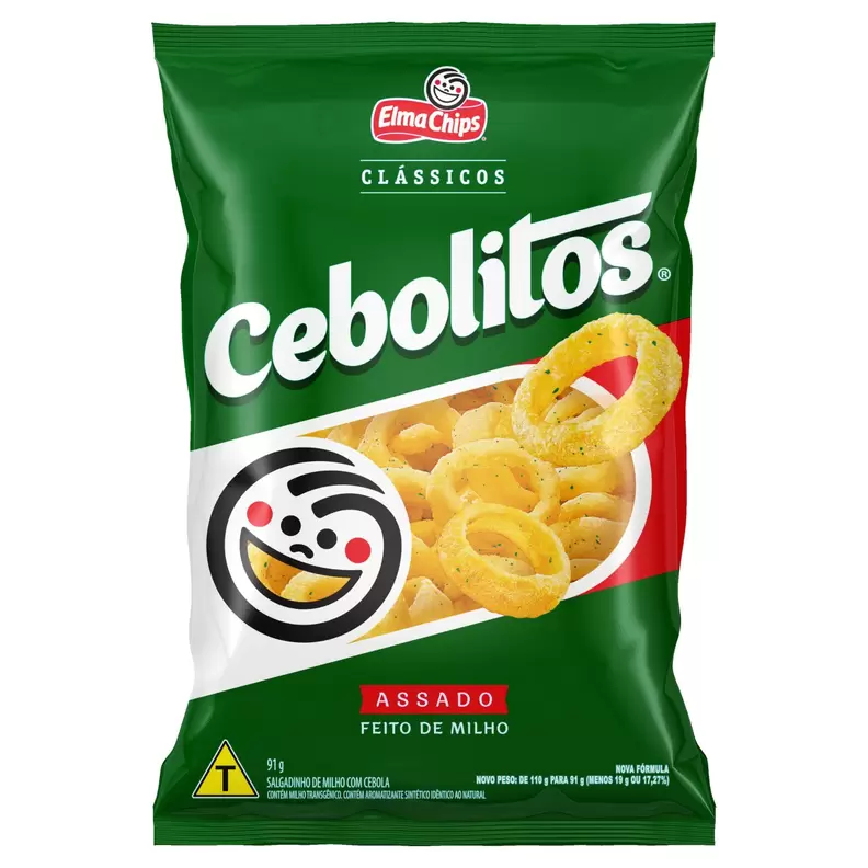 Oferta de Salgadinho Cebolitos 91g por R$6,99 em Arena Atacado