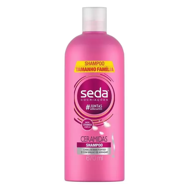 Oferta de Shampoo Seda Cocriações Ceramidas Tamanho Família 670ml por R$15,99 em Arena Atacado