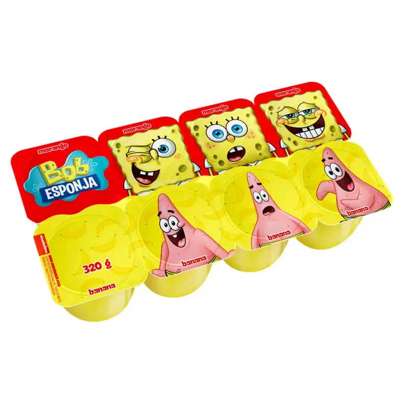 Oferta de Petit Suisse Elegê Bob Esponja Morango E Banana 320g por R$6,99 em Arena Atacado