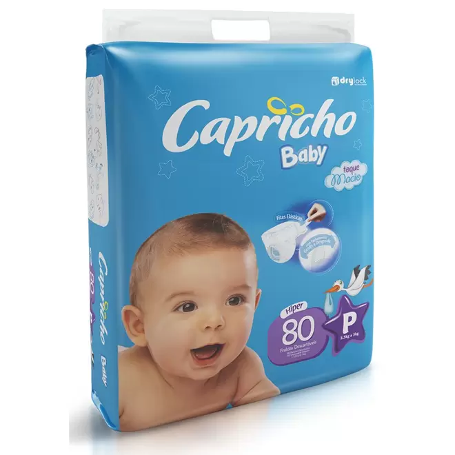 Oferta de Fralda Descartável Capricho Baby Híper P por R$39,9 em Arena Atacado